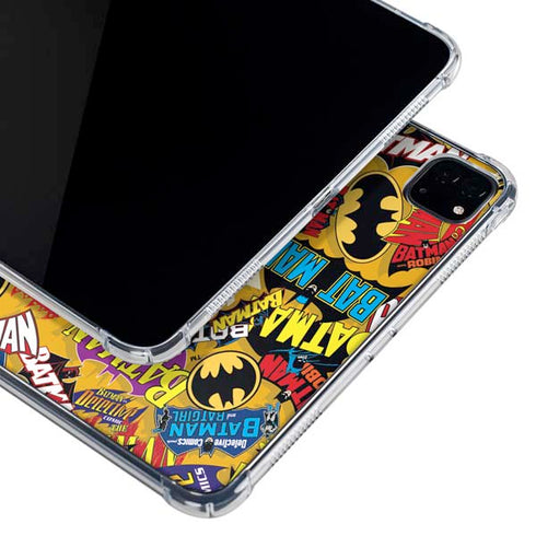 DC Comics Batman Mask Vintage Pattern iPad Pro 11in (2024) Clear Case