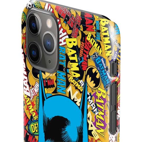 DC Comics Batman Mask Vintage Pattern iPhone 11 Pro Lite Case