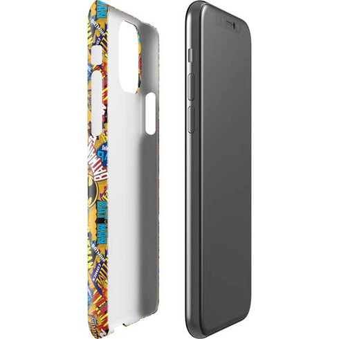 DC Comics Batman Mask Vintage Pattern iPhone 11 Pro Lite Case