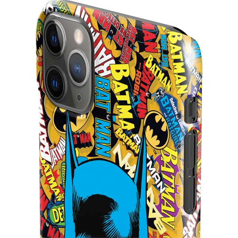 DC Comics Batman Mask Vintage Pattern iPhone 11 Pro Max Lite Case