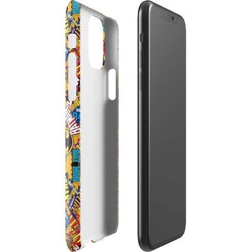 DC Comics Batman Mask Vintage Pattern iPhone 11 Pro Max Lite Case