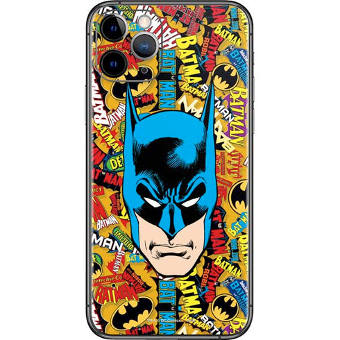 DC Comics Batman Mask Vintage Pattern iPhone 11 Pro Skin