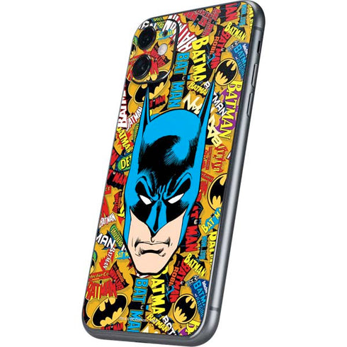 DC Comics Batman Mask Vintage Pattern iPhone 11 Skin