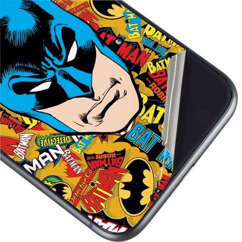 DC Comics Batman Mask Vintage Pattern iPhone 11 Skin