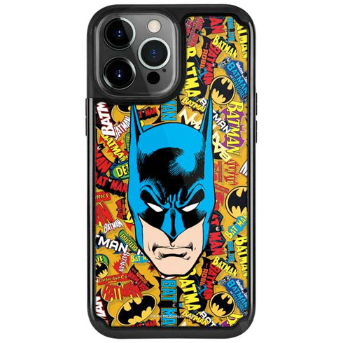 DC Comics Batman Mask Vintage Pattern iPhone Cases