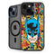 DC Comics Batman Mask Vintage Pattern iPhone 15 Kickstand Case