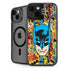 DC Comics Batman Mask Vintage Pattern iPhone 15 Plus Kickstand Case