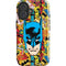 DC Comics Batman Mask Vintage Pattern iPhone 16 Plus Impact Case