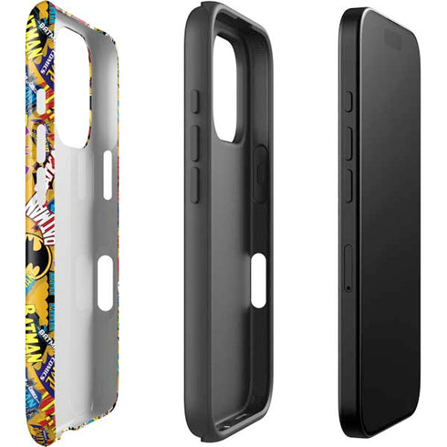 DC Comics Batman Mask Vintage Pattern iPhone 16 Pro Max Impact Case