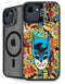 DC Comics Batman Mask Vintage Pattern iPhone 16e Kickstand Case
