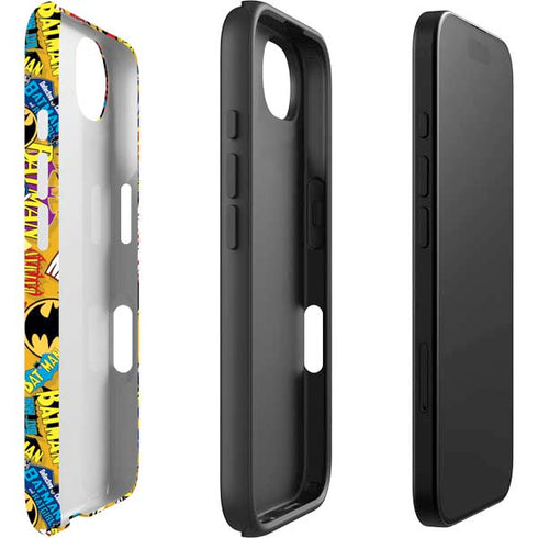 DC Comics Batman Mask Vintage Pattern iPhone 16e Impact Case