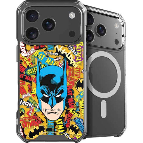 DC Comics Batman Mask Vintage Pattern iPhone 18 Pro Max MagSafe Case