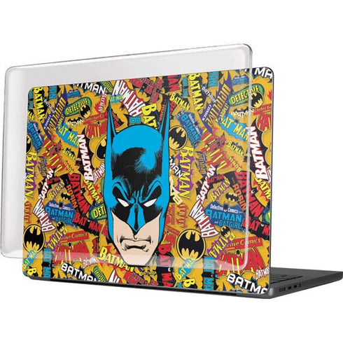 DC Comics Batman Mask Vintage Pattern MacBook Pro 14in (2021-24) Case plus Skin