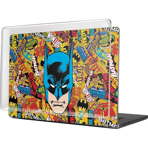 DC Comics Batman Mask Vintage Pattern MacBook Cases