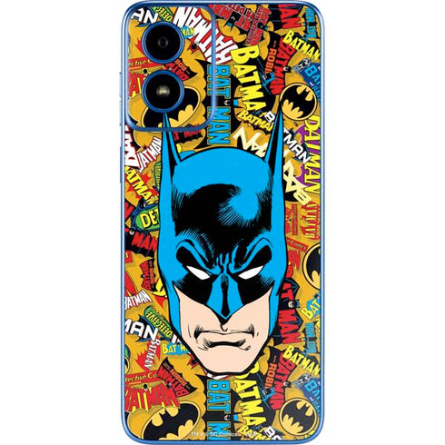 DC Comics Batman Mask Vintage Pattern Moto G Play 4G (2024) Skin