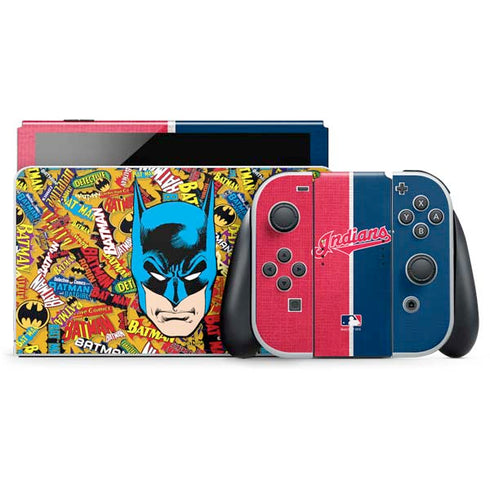 DC Comics Batman Mask Vintage Pattern Nintendo Skins