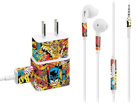 DC Comics Batman Mask Vintage Pattern Phone Charger Skin