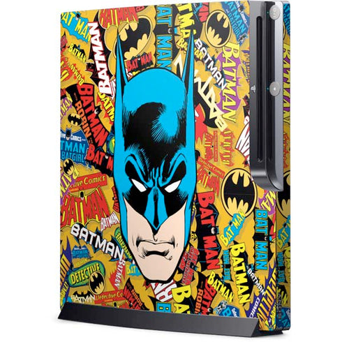 DC Comics Batman Mask Vintage Pattern Playstation 3 & PS3 Slim Skin