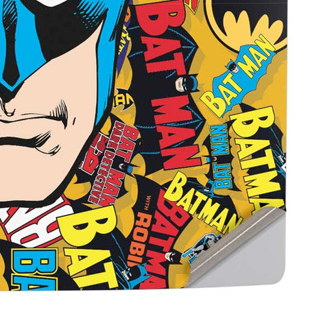 DC Comics Batman Mask Vintage Pattern PS5 Pro Disk Console Skin
