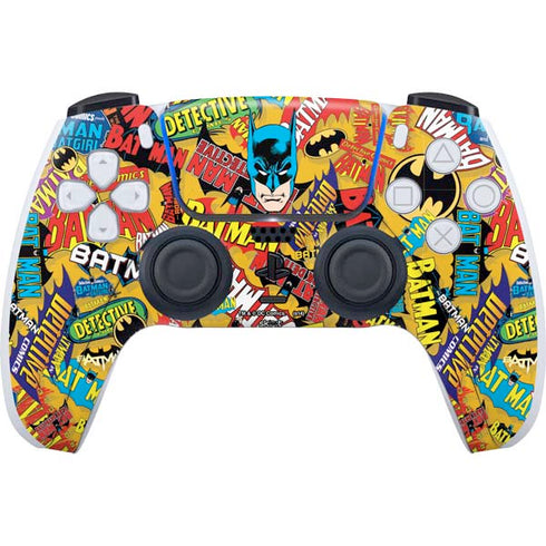 DC Comics Batman Mask Vintage Pattern PlayStation PS5 Skins