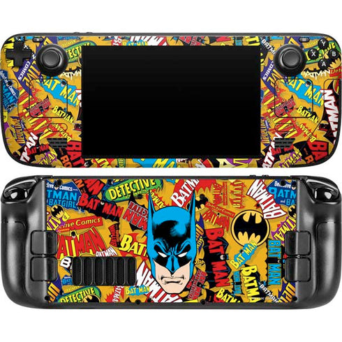 DC Comics Batman Mask Vintage Pattern Steam Deck Handheld Gaming Computer OLED Skin