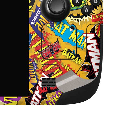 DC Comics Batman Mask Vintage Pattern Steam Deck Handheld Gaming Computer OLED Skin