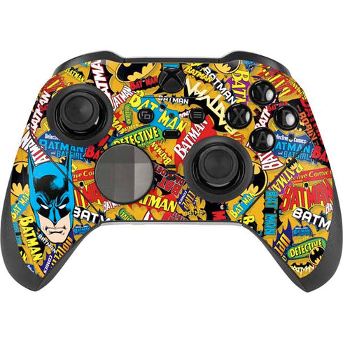 DC Comics Batman Mask Vintage Pattern Xbox Elite Wireless Controller Series 2 Skin
