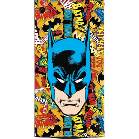 DC Comics Batman Mask Vintage Pattern XBox Series X Digital Edition Console Skin