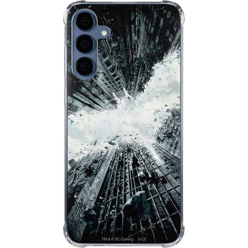 DC Comics Batman Dark Knight Rises Poster Galaxy A35 5G Clear Case