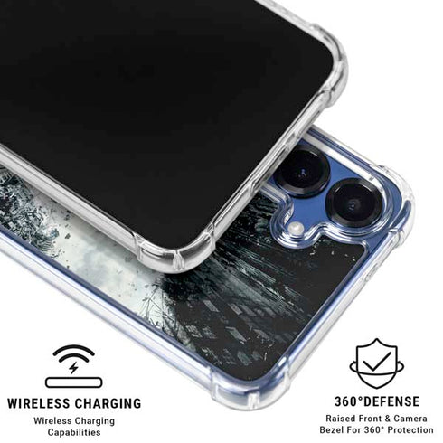 DC Comics Batman Dark Knight Rises Poster Galaxy S25 Clear Case