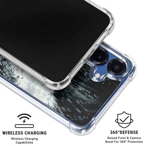 DC Comics Batman Dark Knight Rises Poster Galaxy S25 FE Clear Case