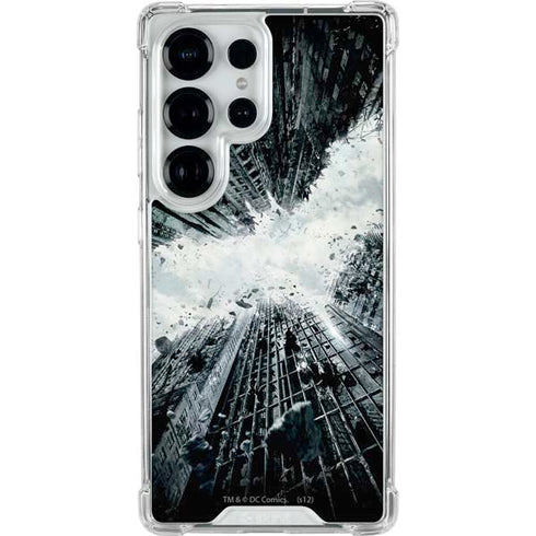 DC Comics Batman Dark Knight Rises Poster Galaxy S25 Ultra Clear Case