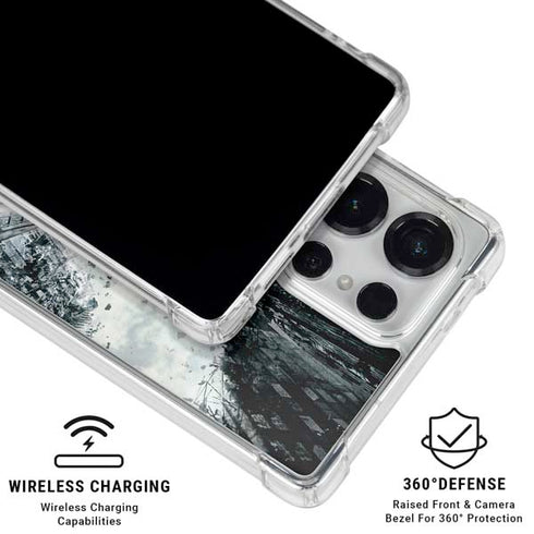 DC Comics Batman Dark Knight Rises Poster Galaxy S25 Ultra Clear Case