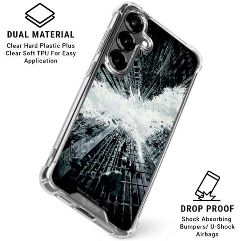 DC Comics Batman Dark Knight Rises Poster Galaxy S26 Plus Clear Case