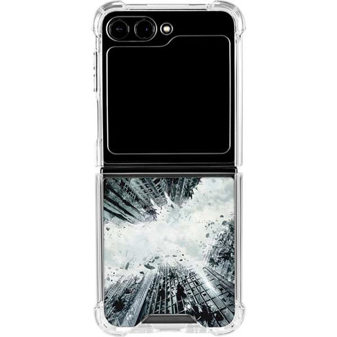 DC Comics Batman Dark Knight Rises Poster Galaxy Z Flip6 Clear Case