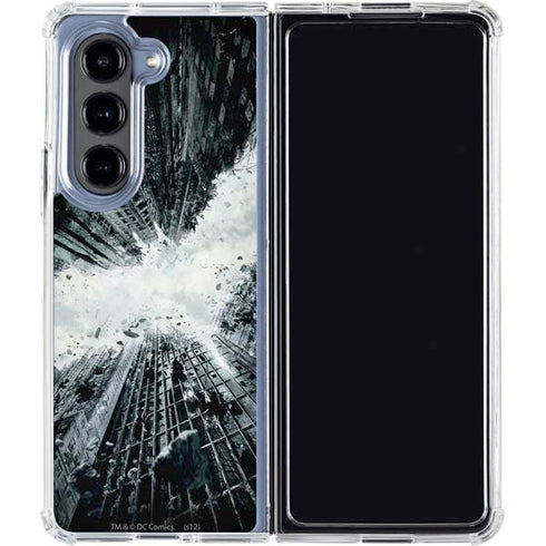 DC Comics Batman Dark Knight Rises Poster Galaxy Z Fold5 5G Clear Case