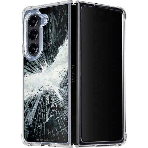 DC Comics Batman Dark Knight Rises Poster Galaxy Z Fold5 5G Clear Case