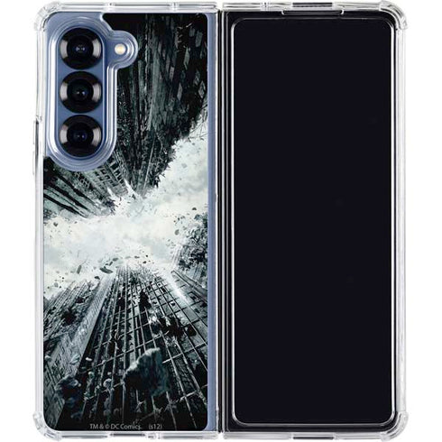 DC Comics Batman Dark Knight Rises Poster Galaxy Z Fold6 Clear Case