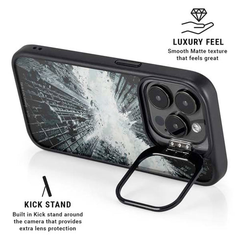 DC Comics Batman Dark Knight Rises Poster iPhone 13 Pro Kickstand Case