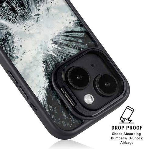 DC Comics Batman Dark Knight Rises Poster iPhone 14 Kickstand Case