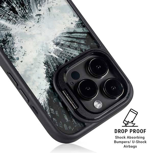 DC Comics Batman Dark Knight Rises Poster iPhone 14 Pro Kickstand Case