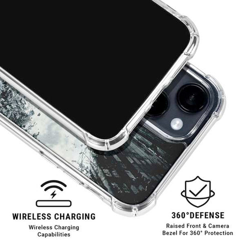 DC Comics Batman Dark Knight Rises Poster iPhone 15 Clear Case