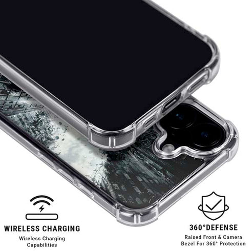 DC Comics Batman Dark Knight Rises Poster iPhone 16 Clear Case