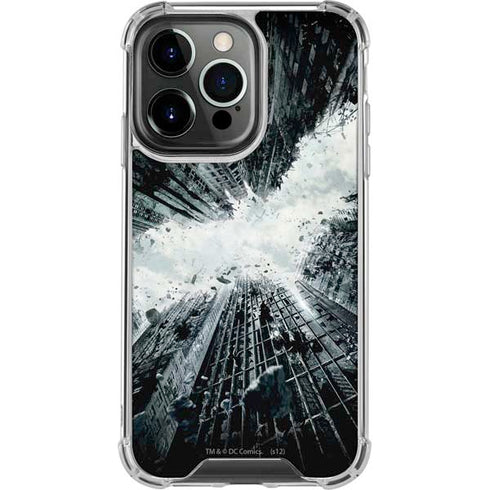 DC Comics Batman Dark Knight Rises Poster iPhone 16 Pro Max Clear Case