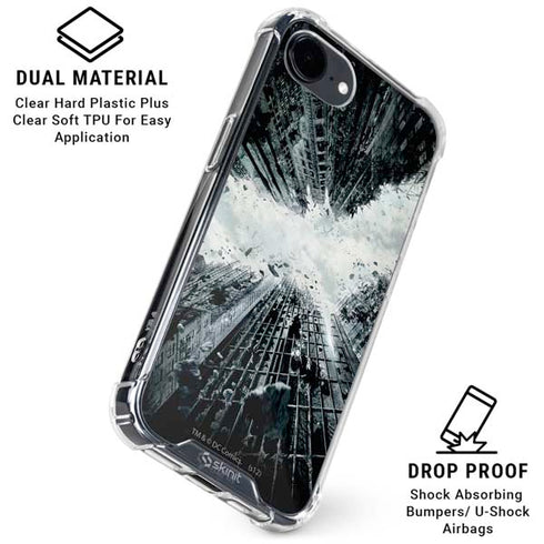 DC Comics Batman Dark Knight Rises Poster iPhone 16e Clear Case