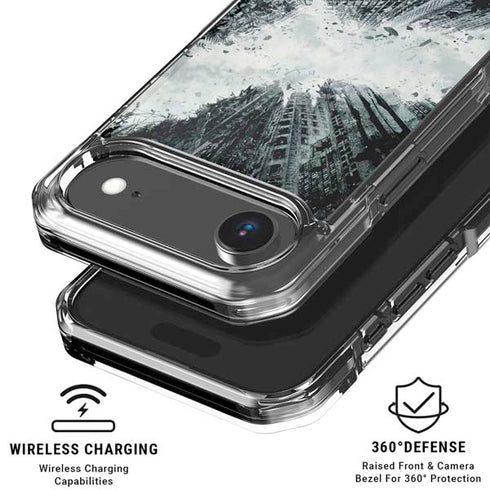 DC Comics Batman Dark Knight Rises Poster iPhone 17 Air Clear Case