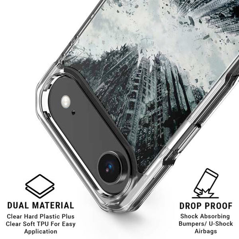 DC Comics Batman Dark Knight Rises Poster iPhone 17 Air Clear Case