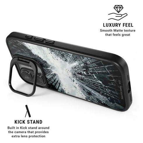 DC Comics Batman Dark Knight Rises Poster iPhone 17 Kickstand Case
