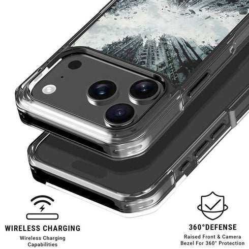 DC Comics Batman Dark Knight Rises Poster iPhone 17 Pro Max Clear Case