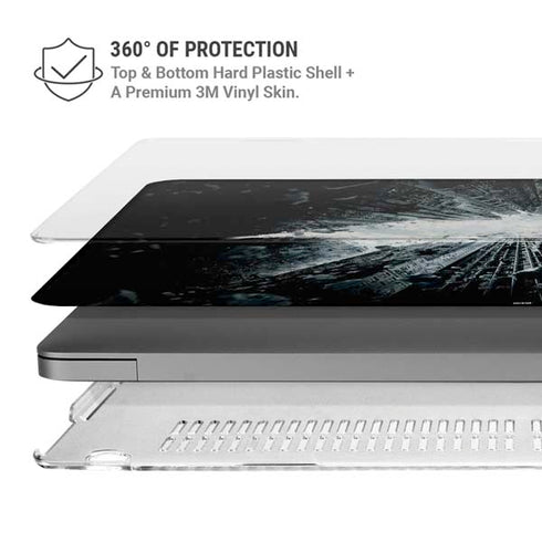 DC Comics Batman Dark Knight Rises Poster MacBook Pro 14in (2021-24) Case plus Skin